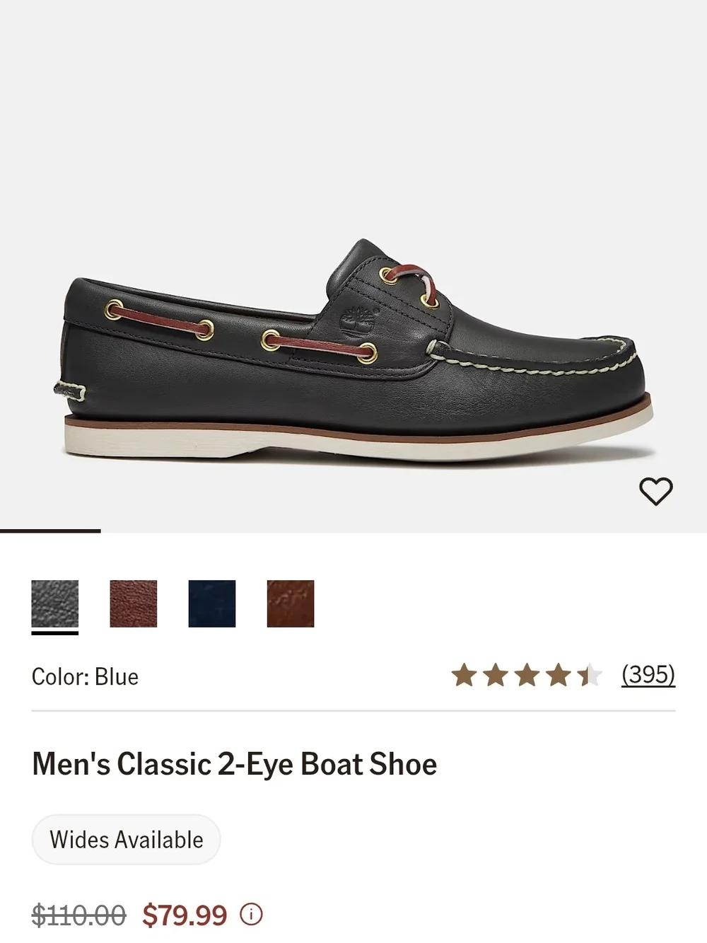 Timberland Men’s Blue Classic Boat Shoe